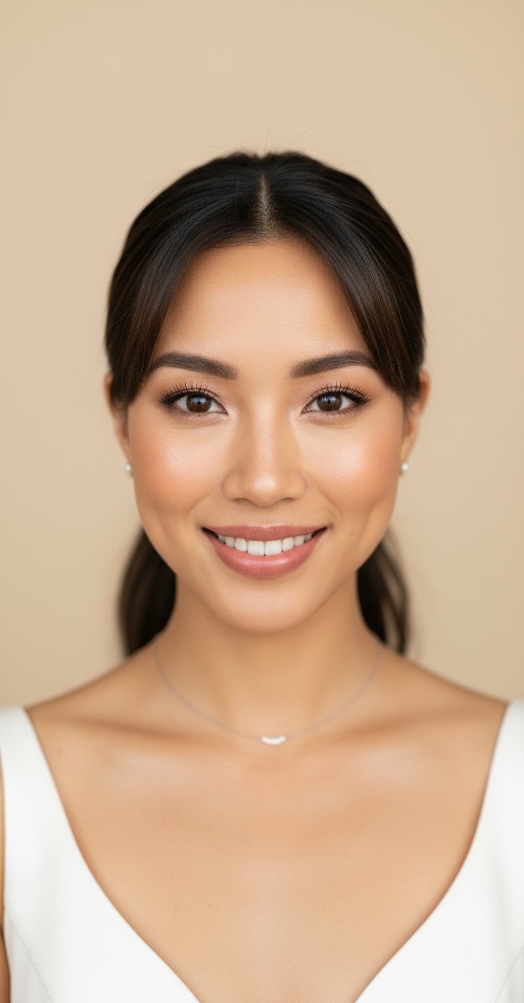 After Ponytail With Bangs